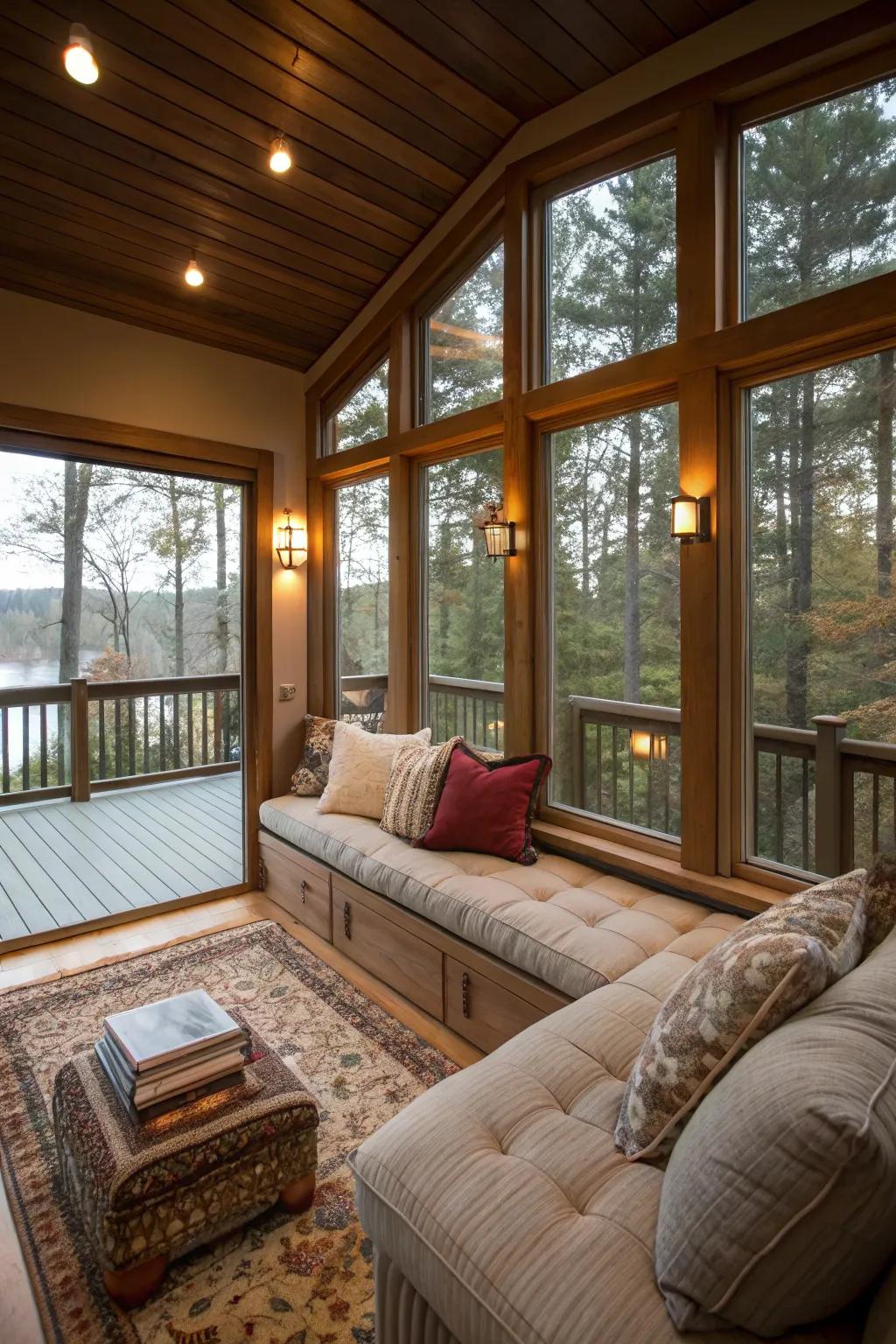 A cozy nook perfect for reading and relaxation.