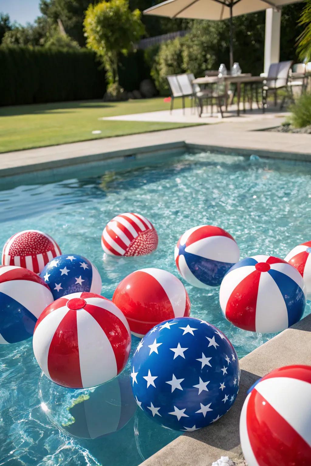 Make a splash with patriotic pool floats!