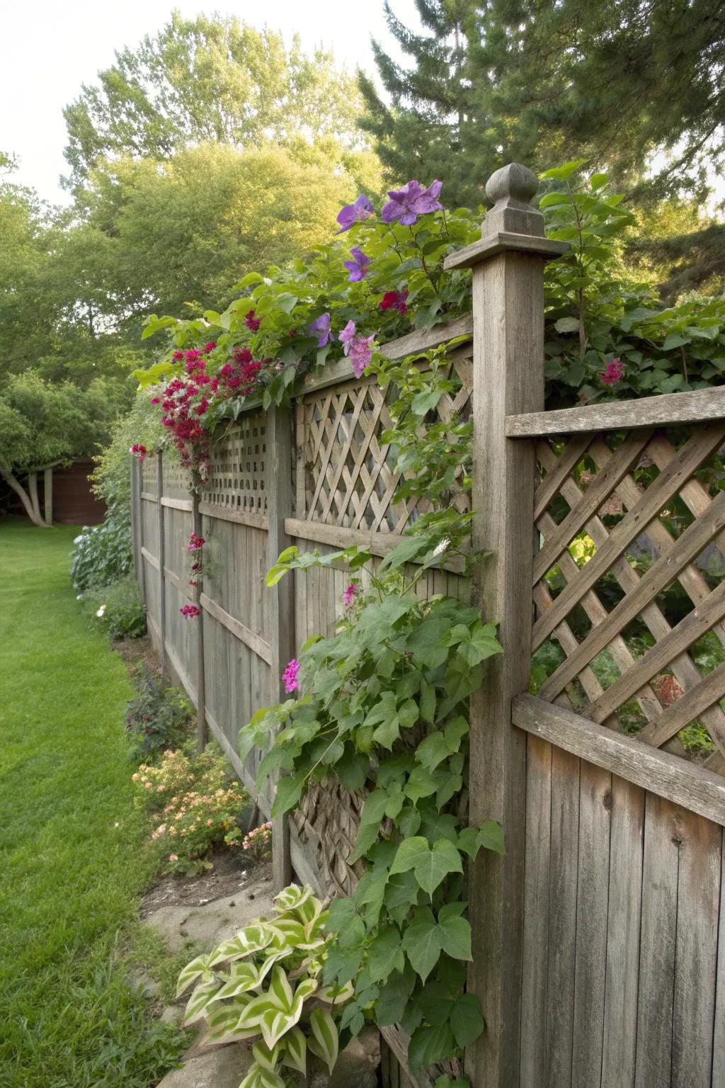 Lattice extensions offer both privacy and a touch of nature.