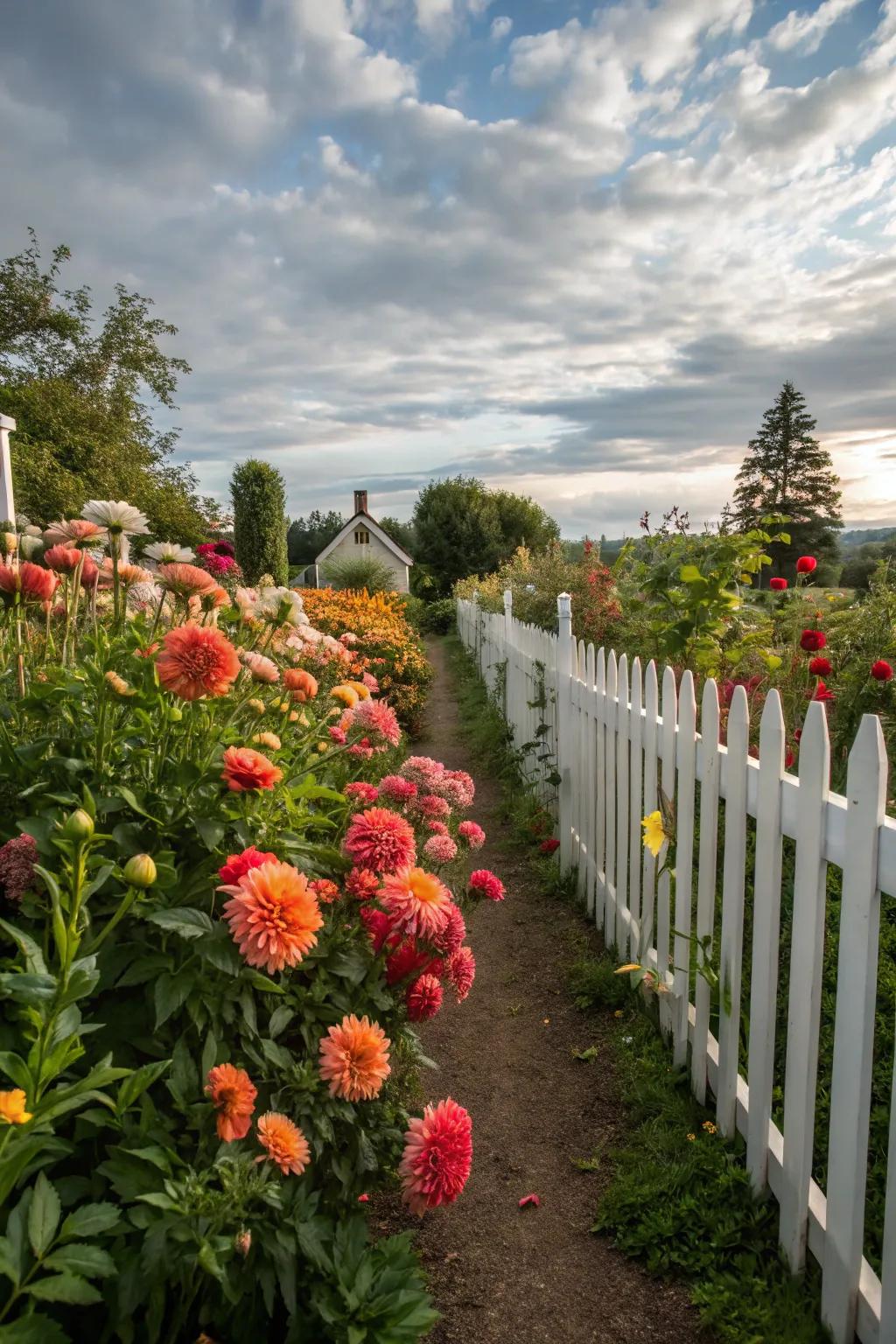Define your garden with charming mini fences.