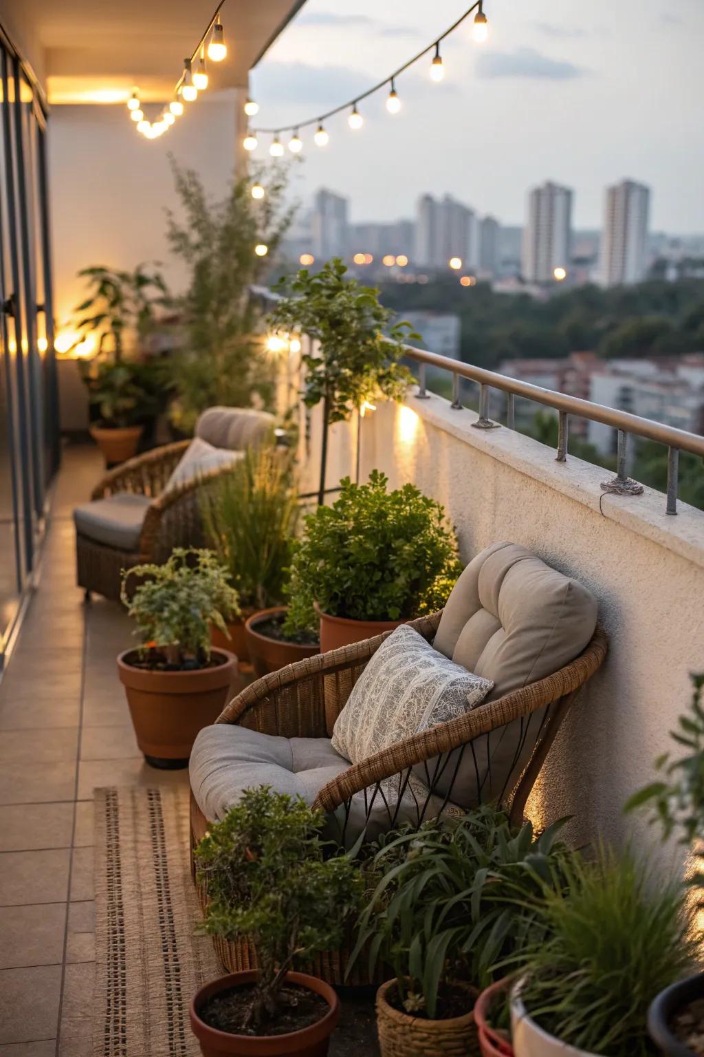 Transform your balcony into a lush, green retreat.