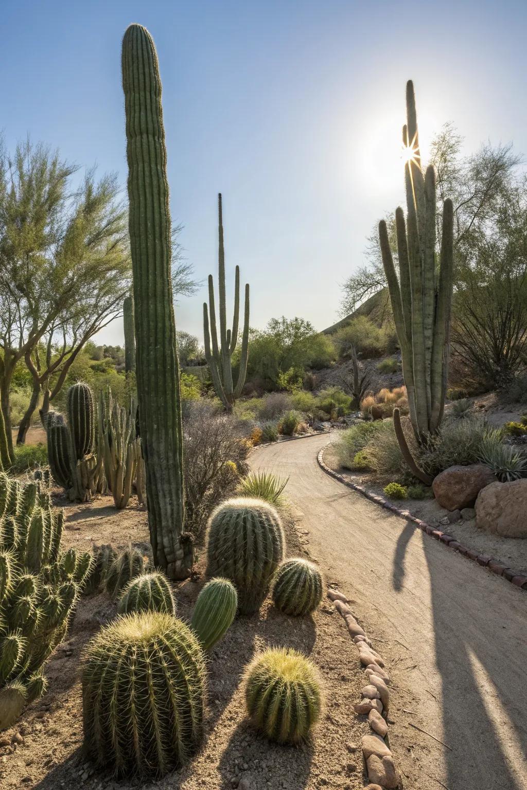 Cacti create a stunning focal point in any Arizona garden.