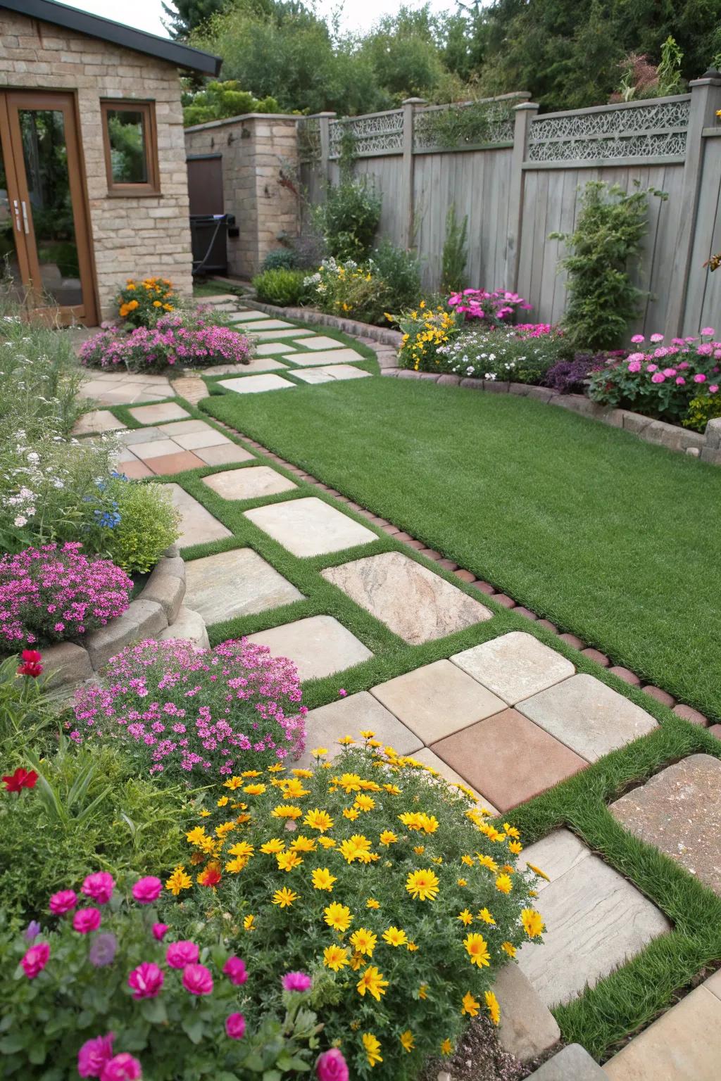 Achieve a harmonious outdoor look with seamless integration.