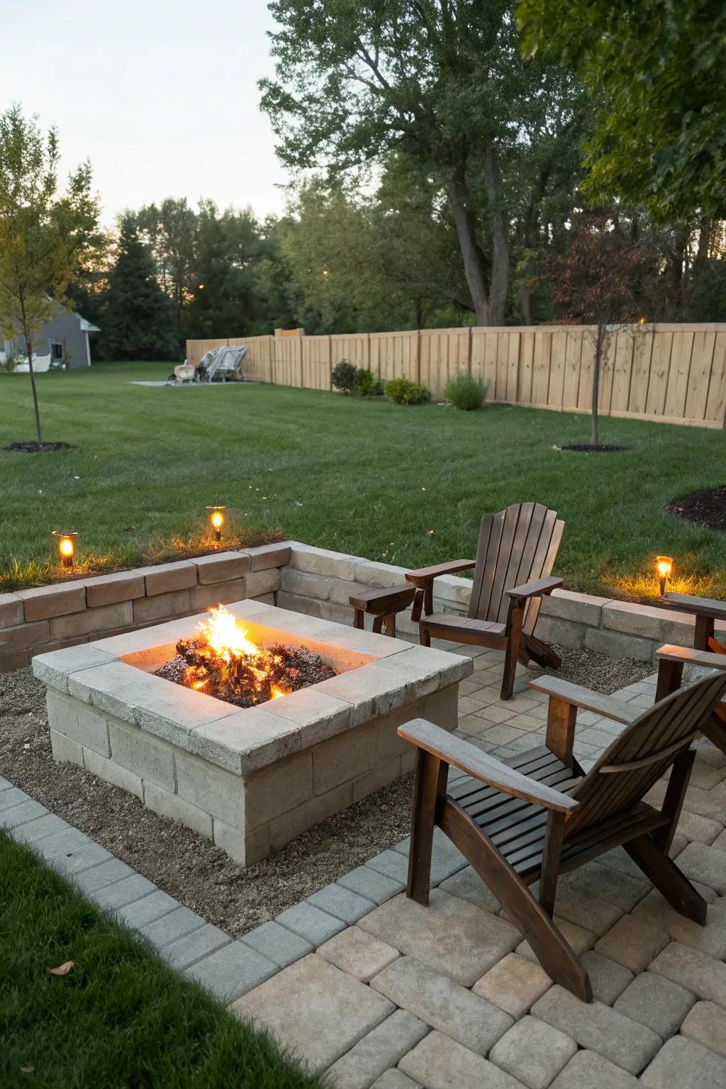 Enjoy warm evenings with a DIY fire pit made from affordable materials