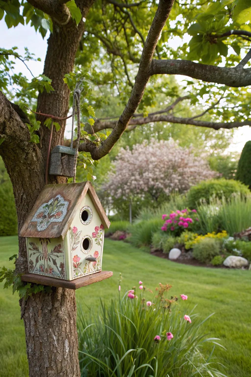 A welcoming birdhouse can make all the difference in attracting avian visitors.