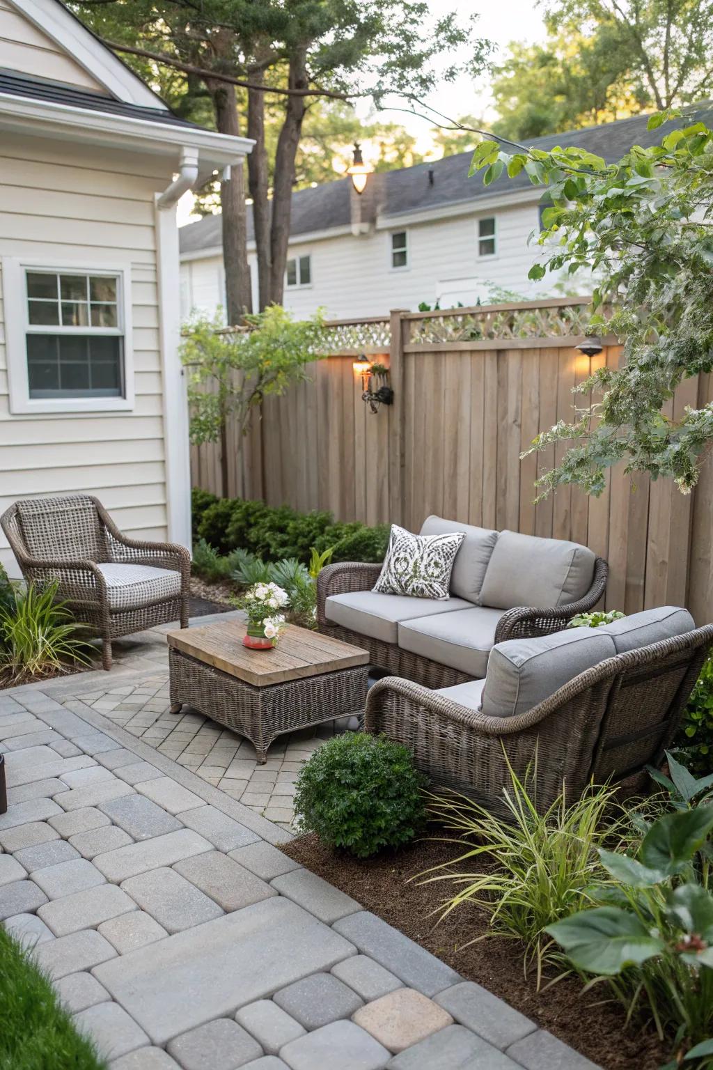 A perfect spot for relaxation with minimal upkeep.