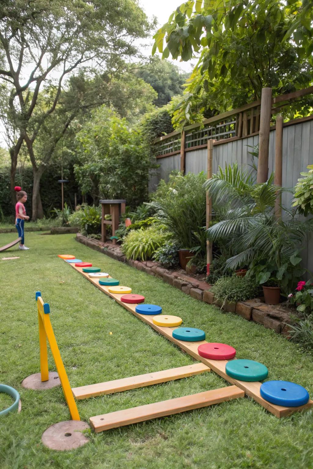 A playful obstacle course for adventurous young explorers.