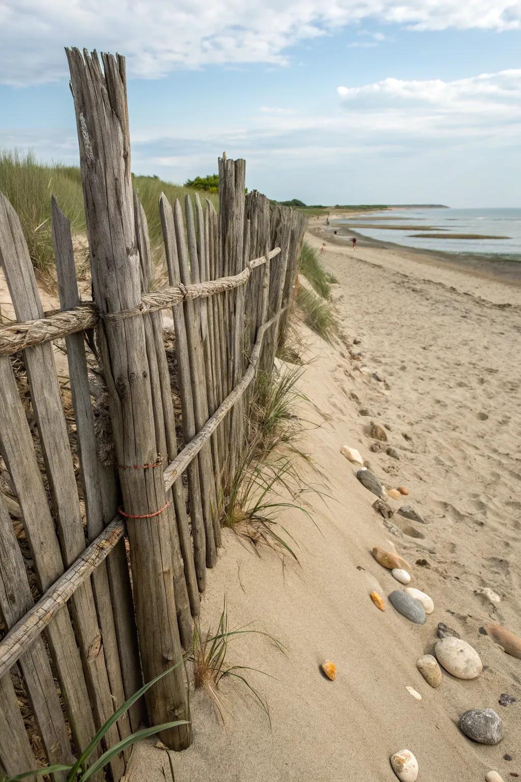 Driftwood fences bring the ocean's history right into your backyard.