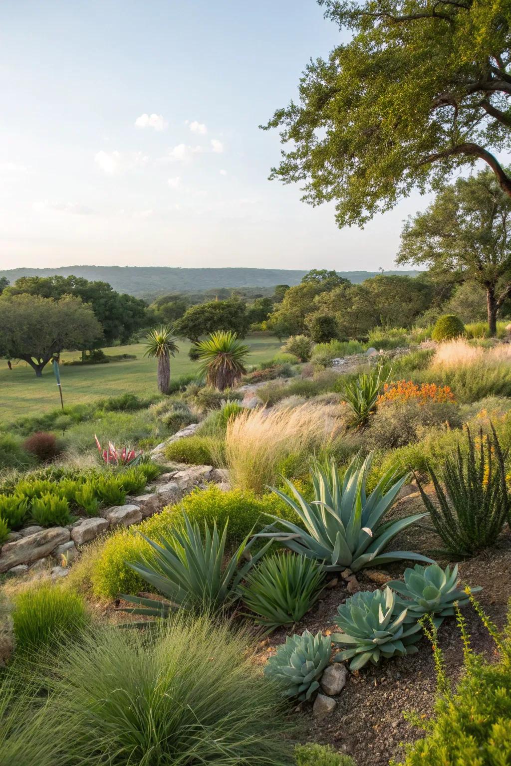 Native plants are a sustainable choice for Central Texas gardens.