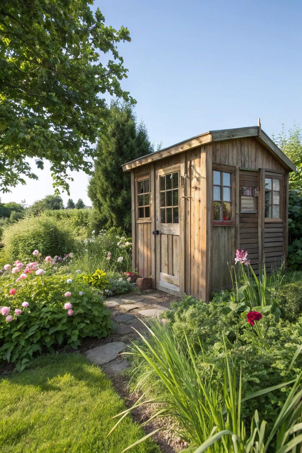 Simple shed-style garden room for an easy and affordable retreat.