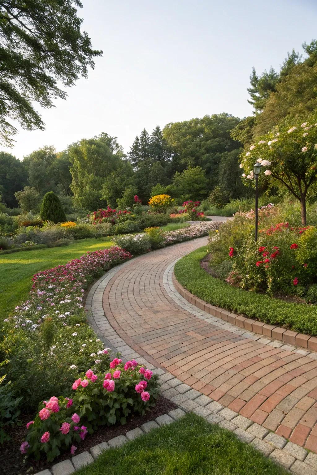 Circular paths create enchanting journeys through your garden.