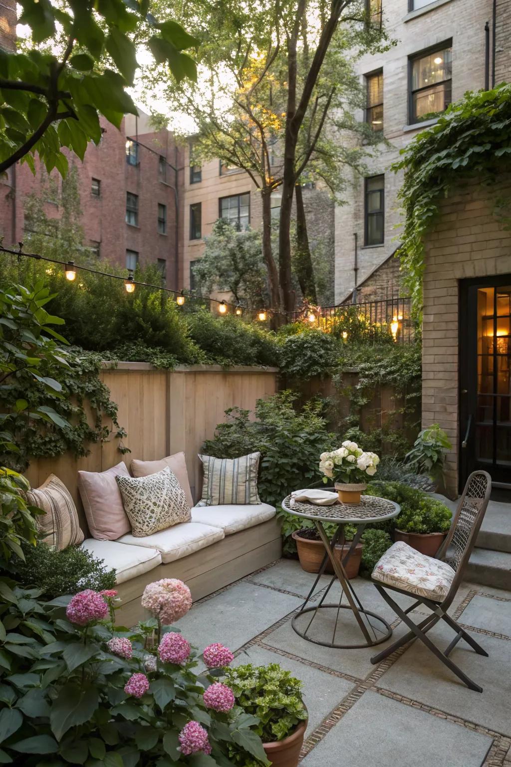 Create a cozy corner with inviting seating.