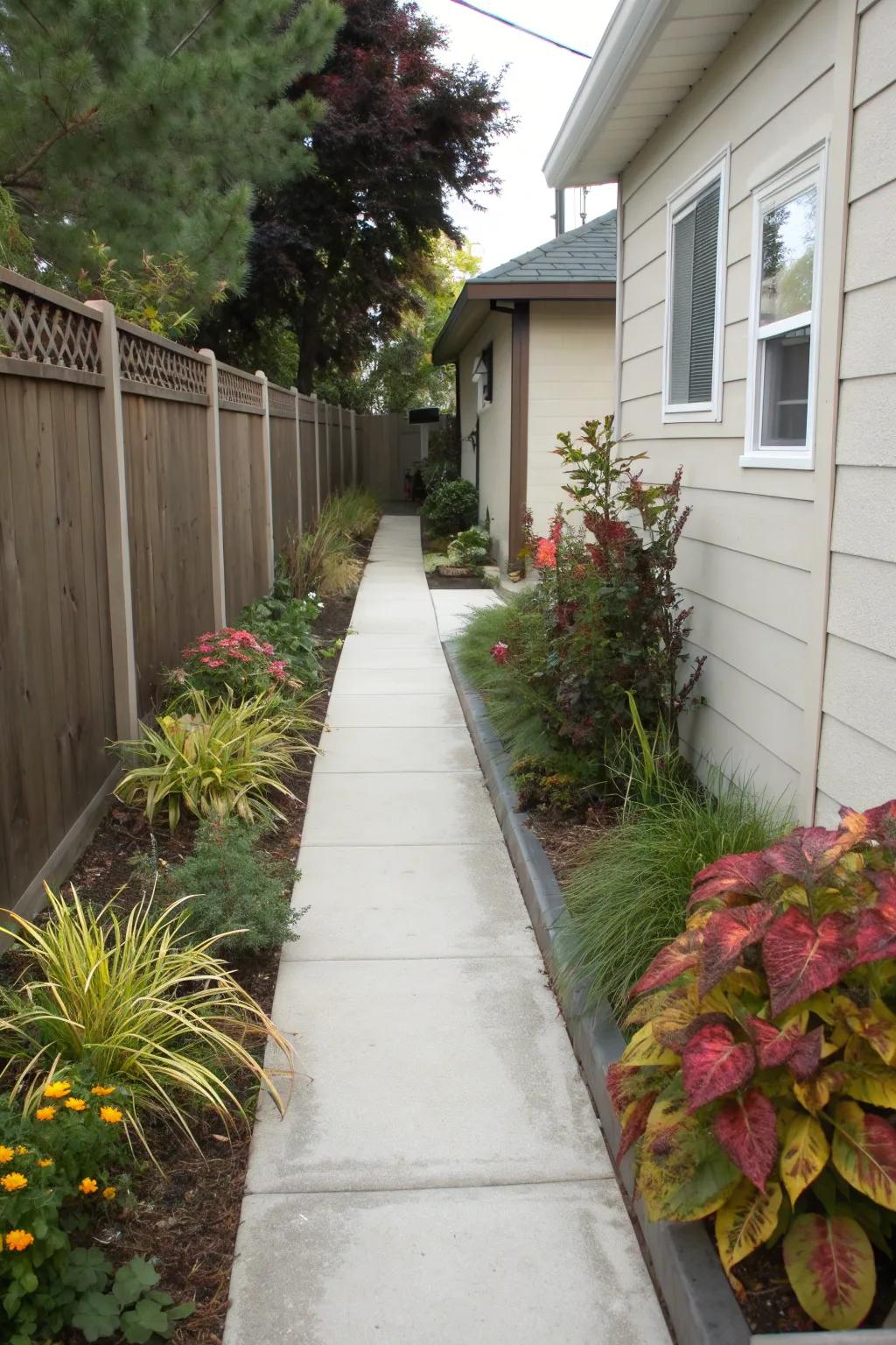 Concrete pathways that lead the way in style.
