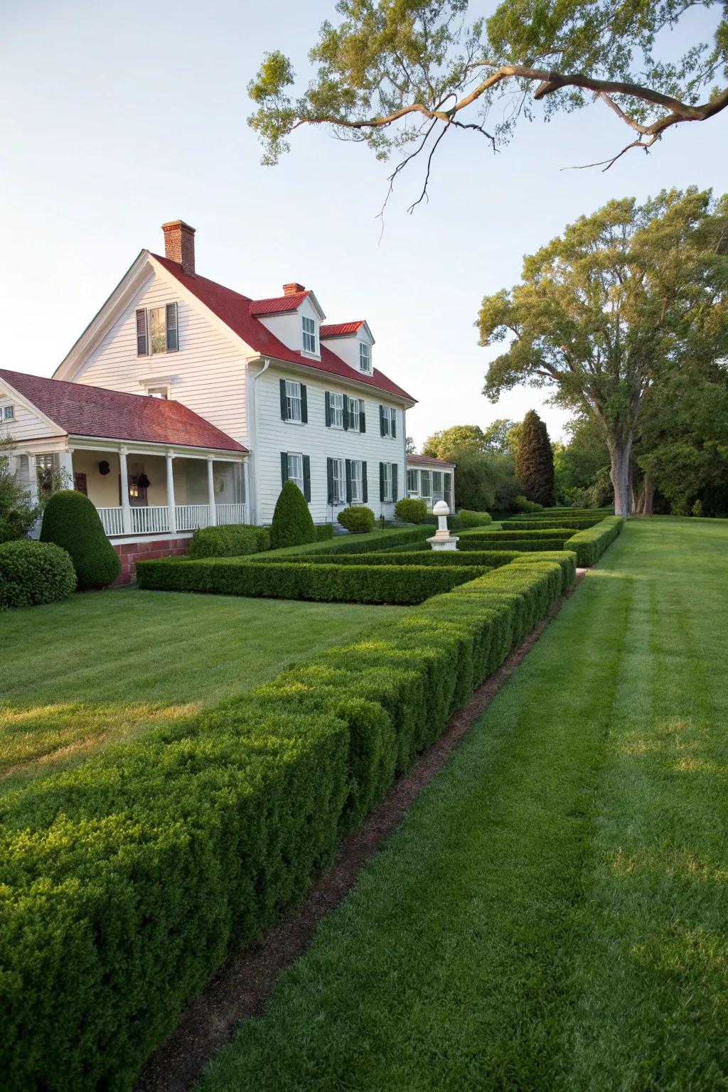 A lush green lawn adds a fresh and inviting touch to any home.
