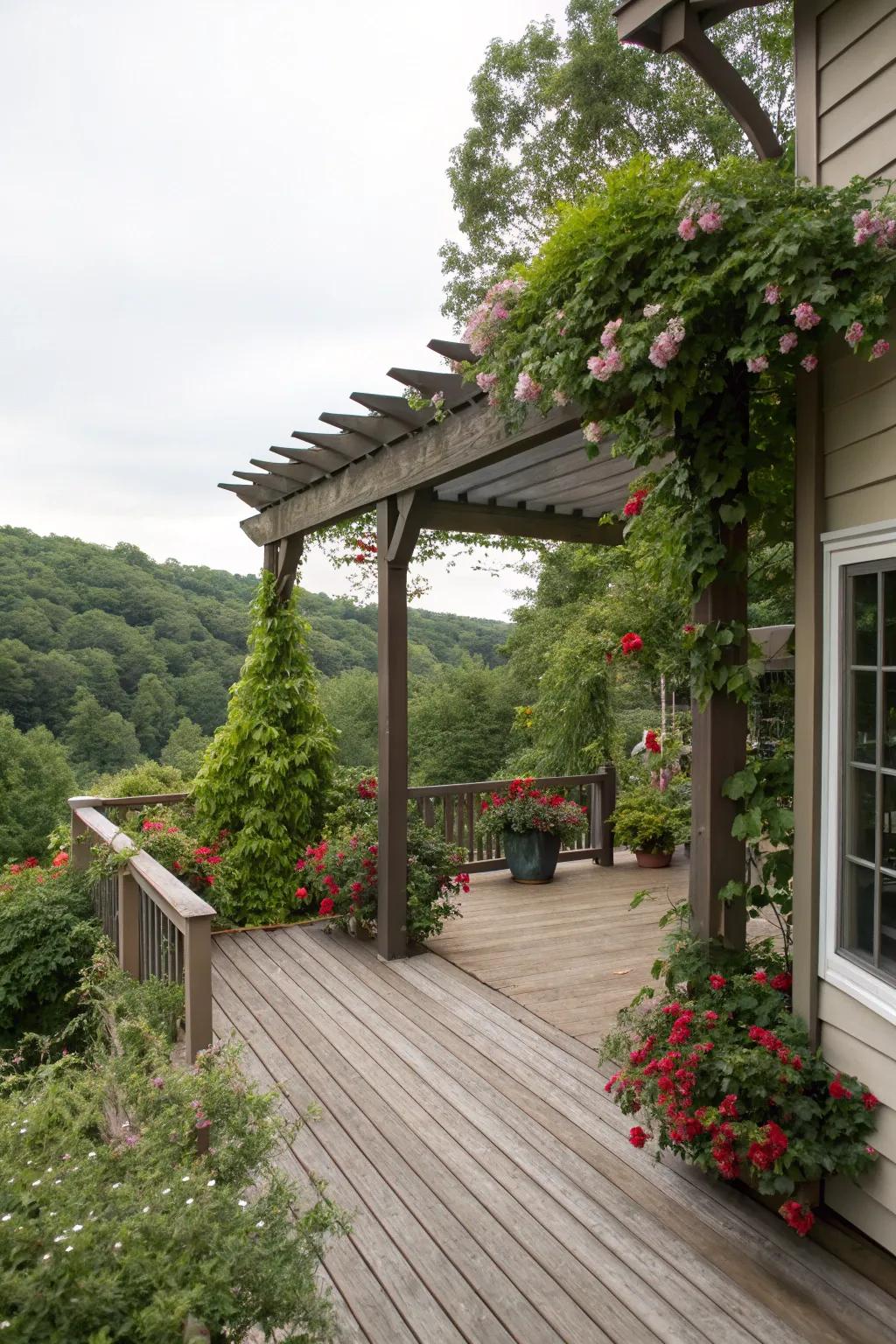 A seamless connection with nature makes your deck a true retreat.