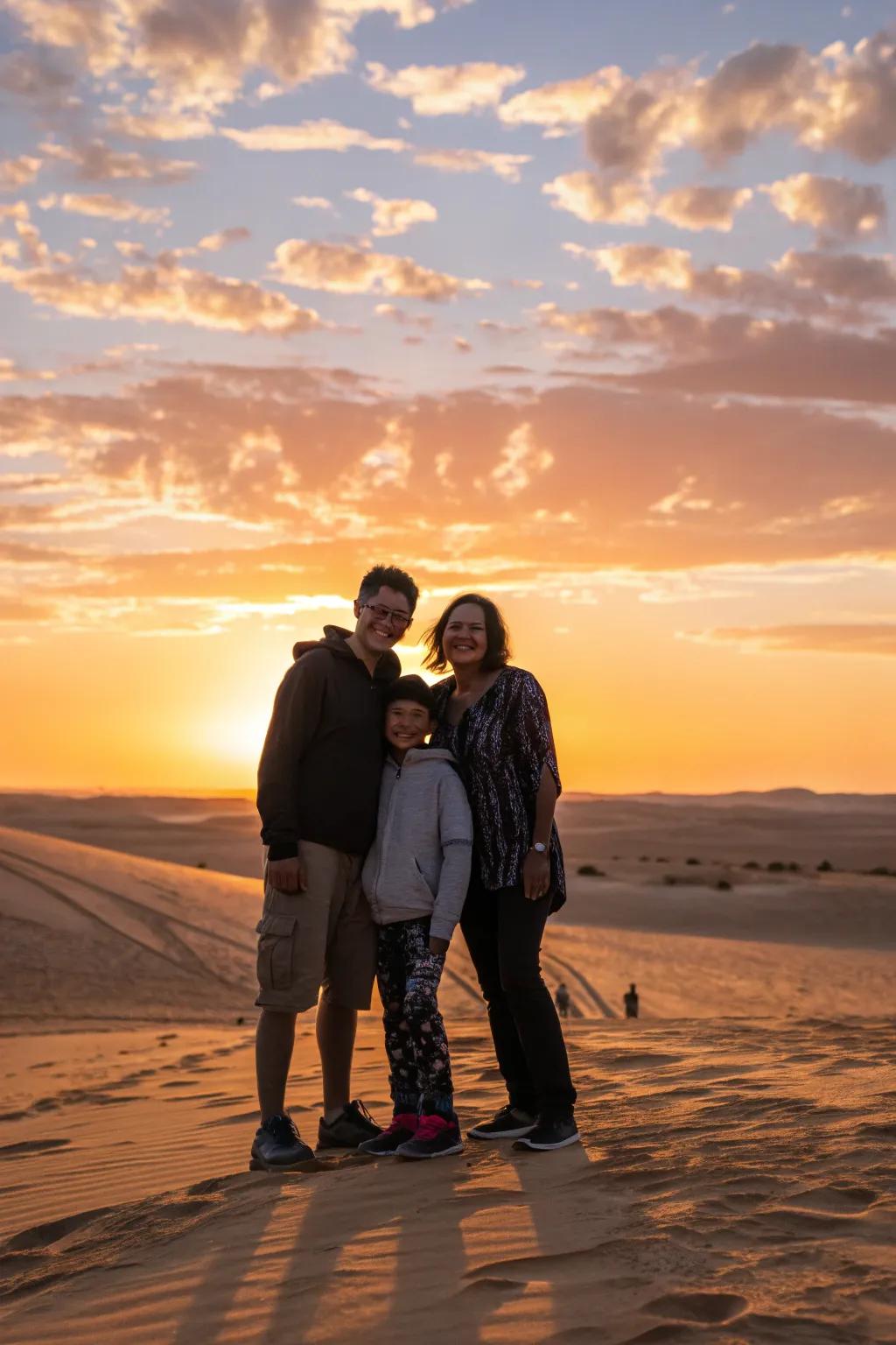 The golden hour adds a magical glow to your family photos.