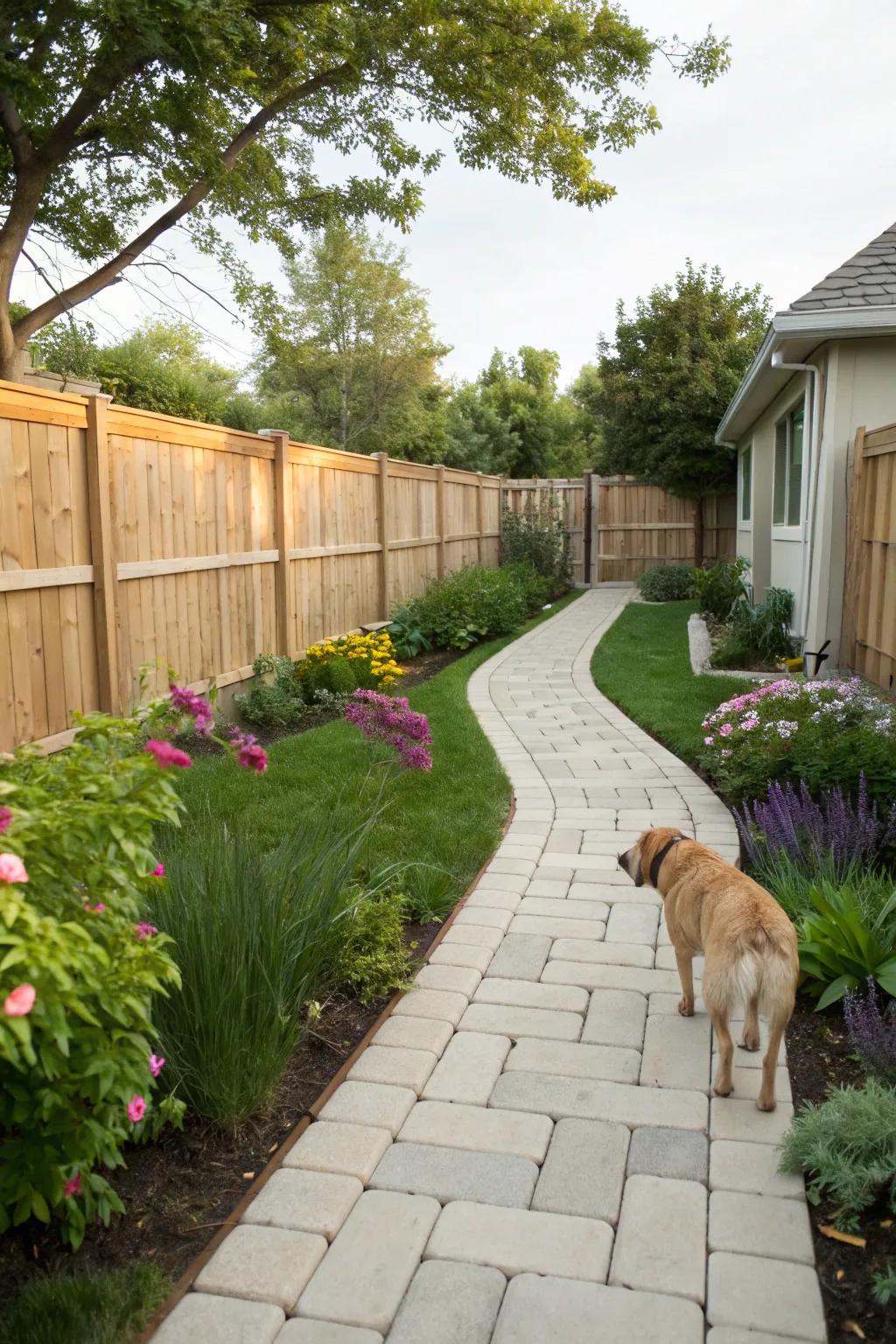 A stylish and cool path for your pup's patrols.