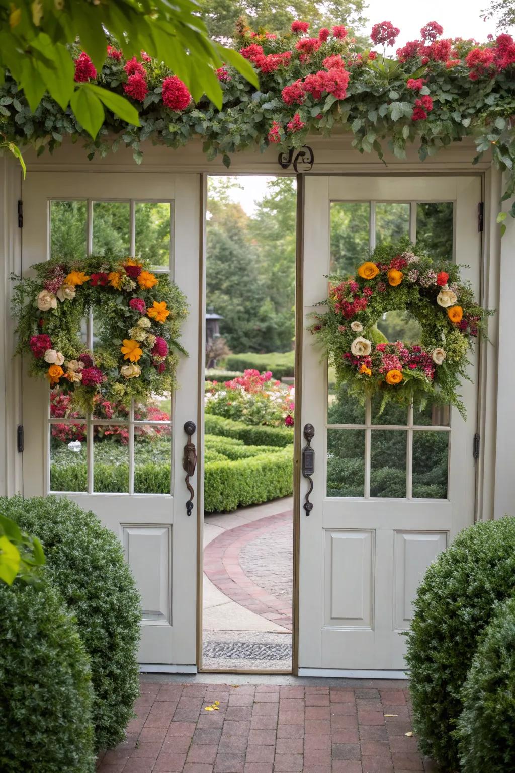 Seasonal wreaths bring color and charm to any porch.