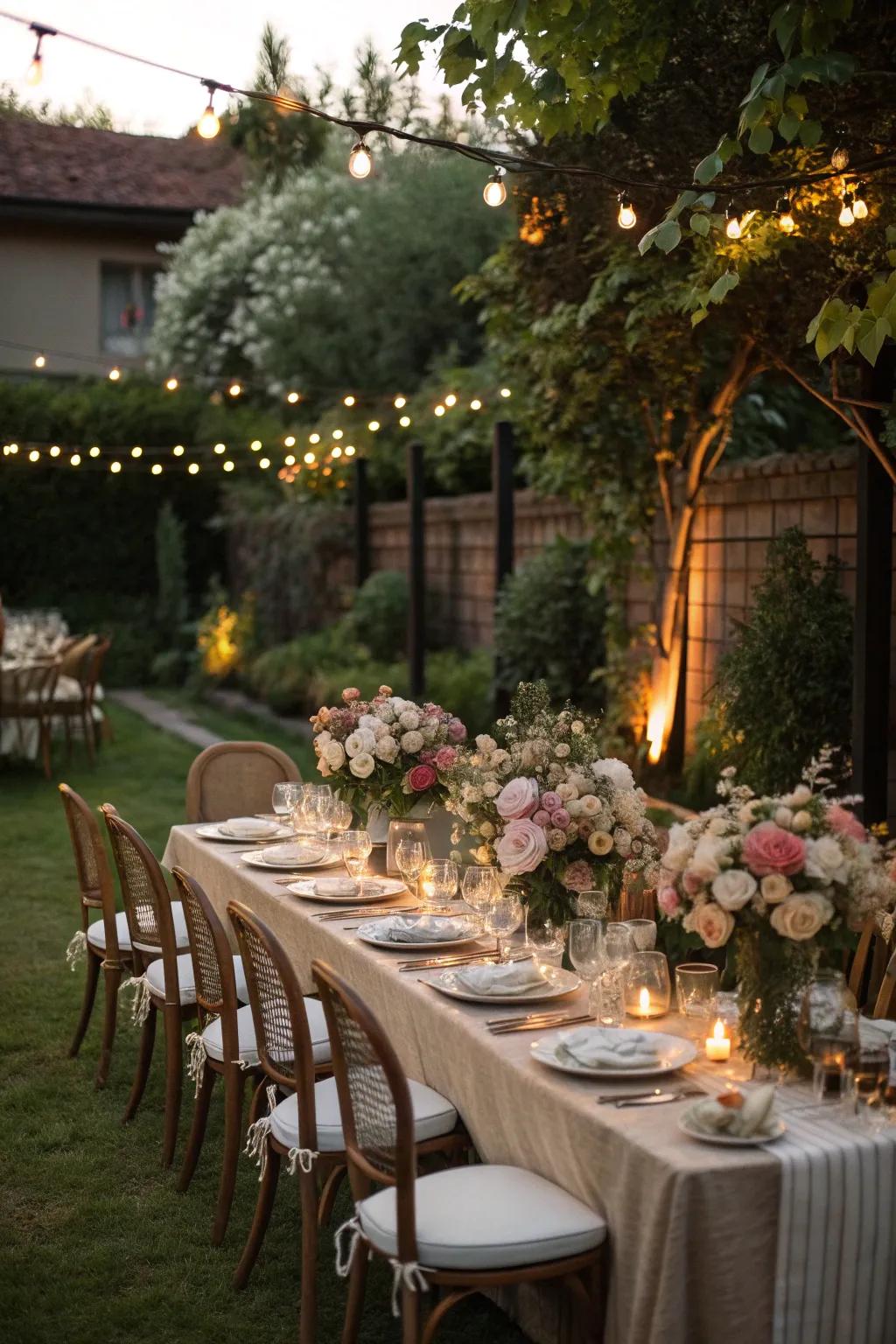 Elegant table settings create a majestic focal point for your dinner party.