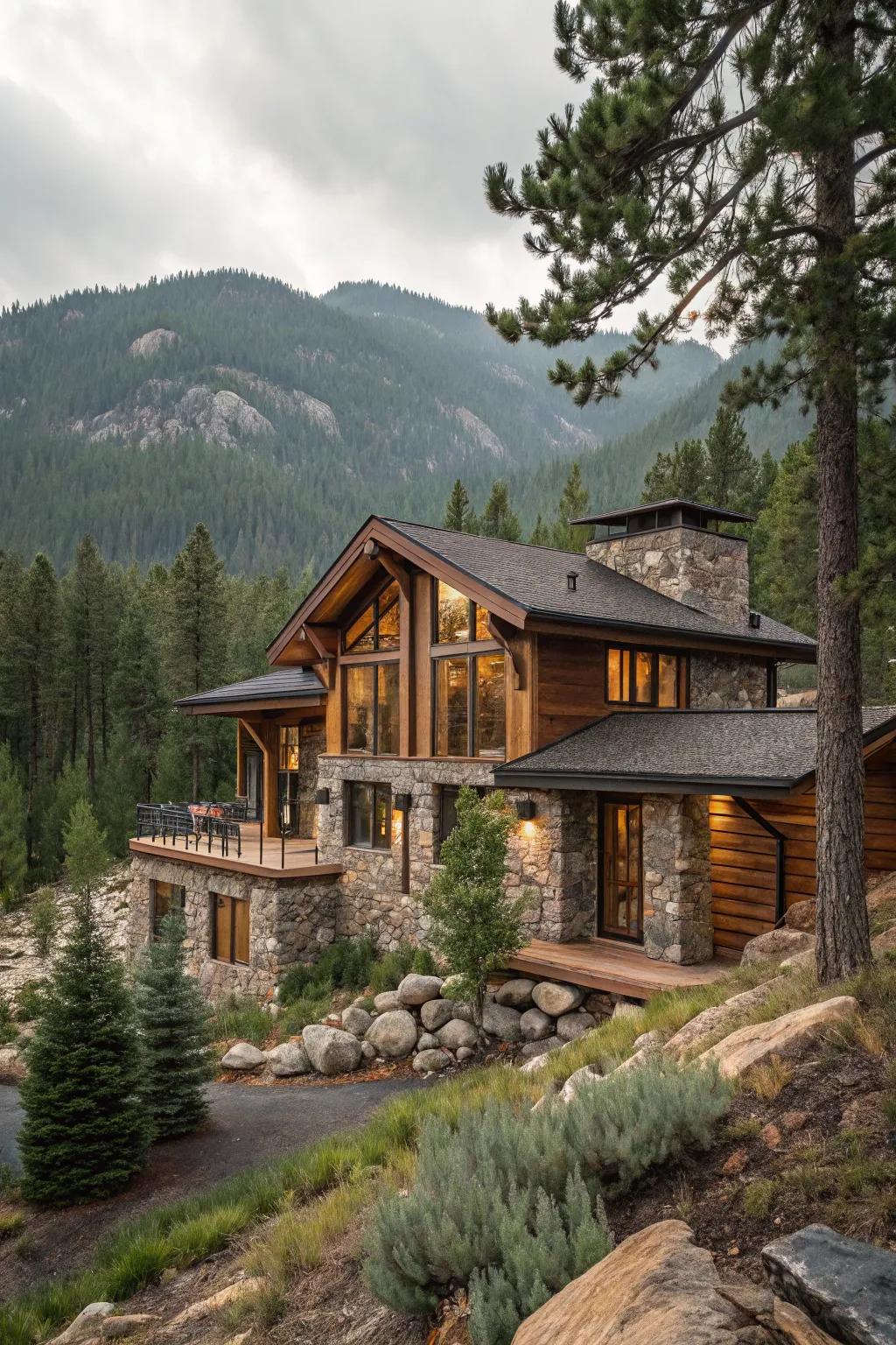 A home that feels like an extension of the mountain itself.