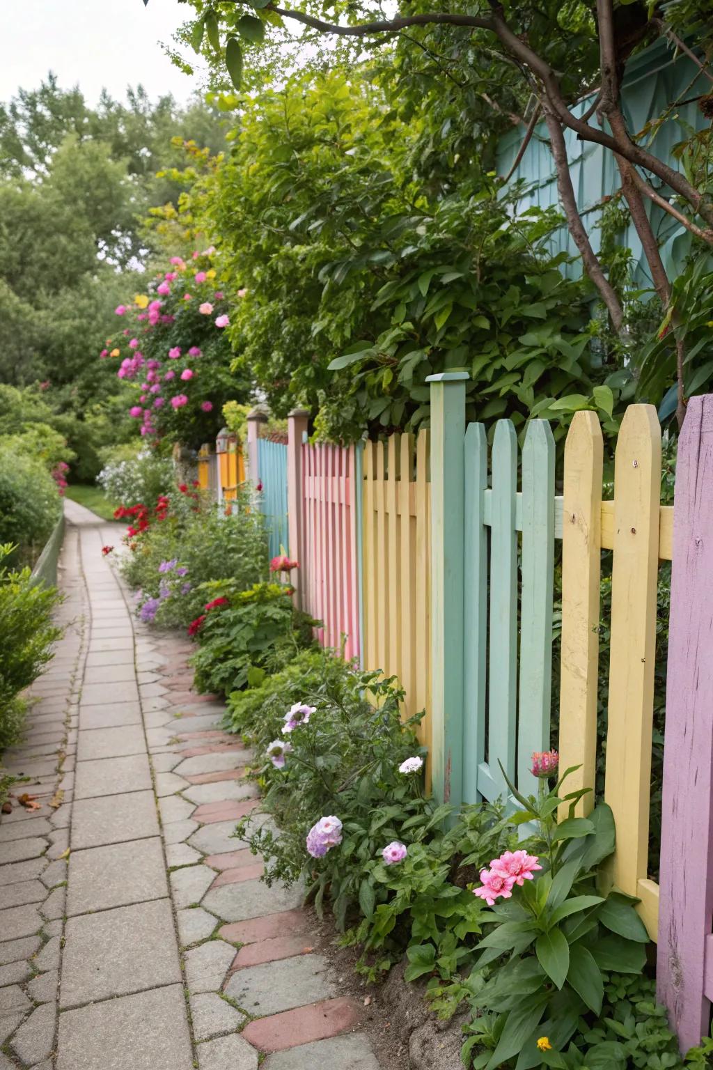 Add a Splash of Color to Your Fence with Paint