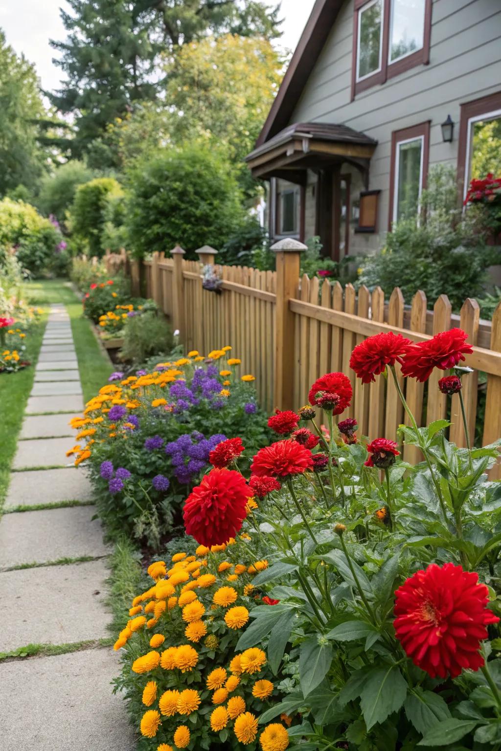 A vibrant splash of colors that livens up any garden.