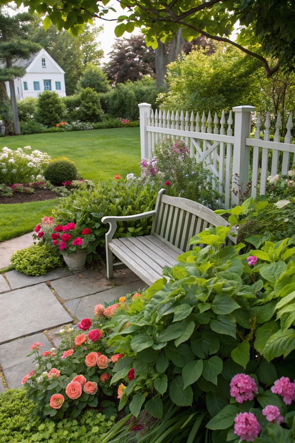 A bench that blends seamlessly with nature.