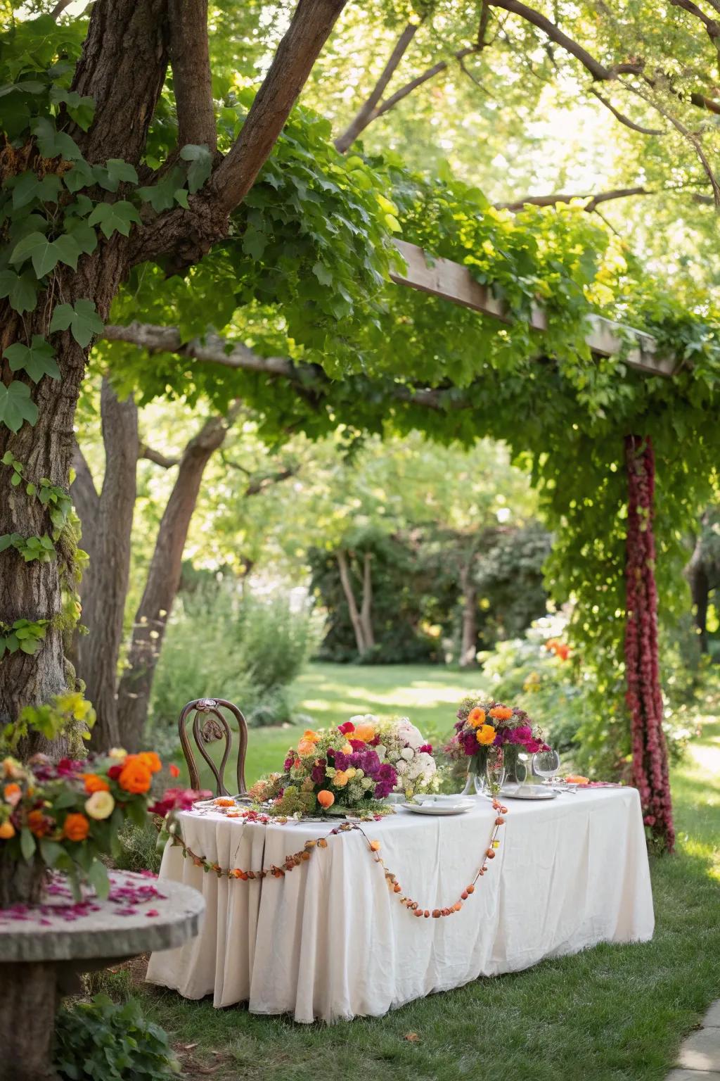 A floral fantasy brings the garden to life with vibrant blooms.