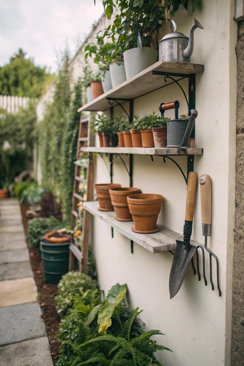 Functional wall shelves that add charm and utility