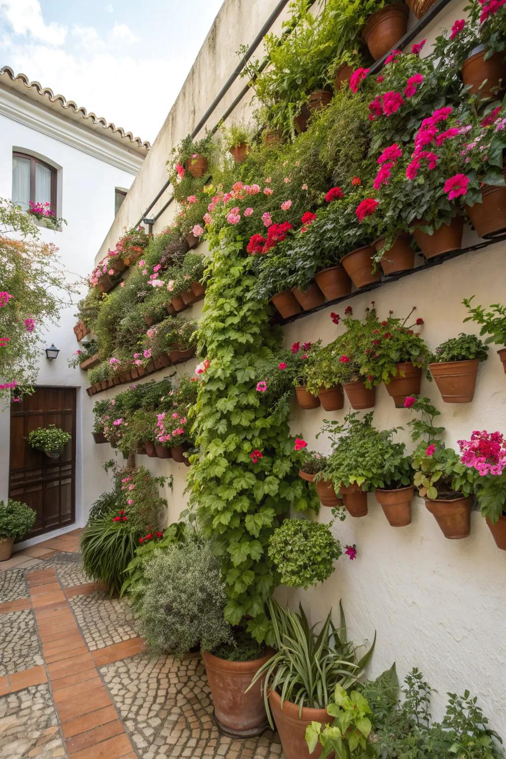 Create a vertical garden paradise on your wall.