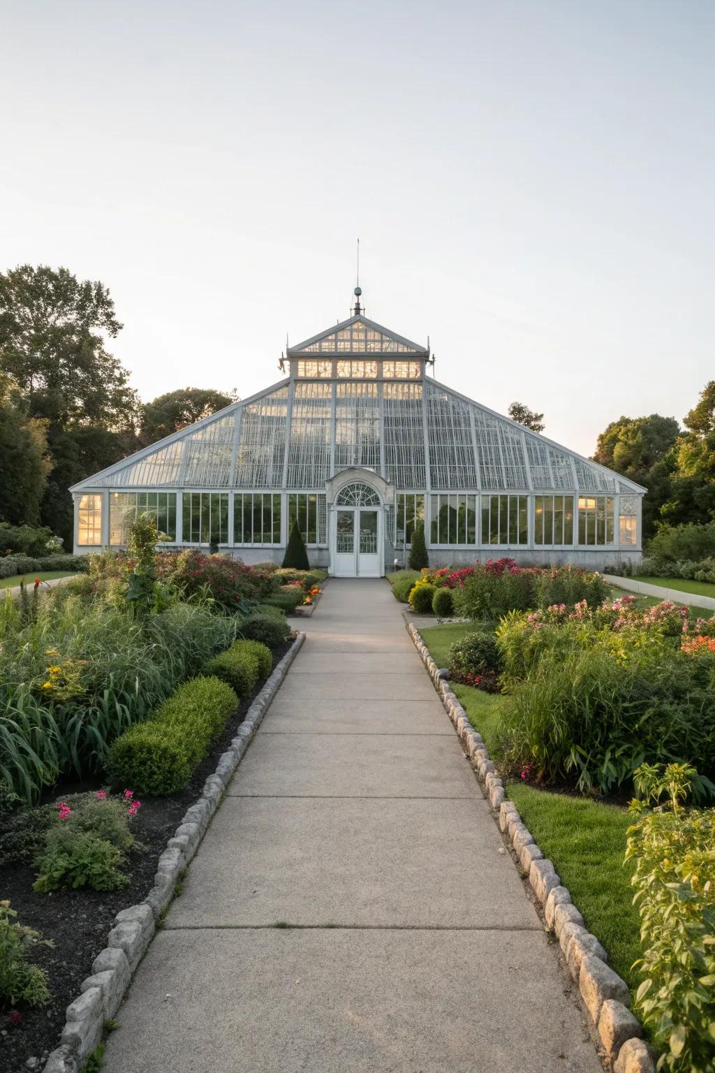 A sturdy concrete slab provides a long-lasting foundation for your greenhouse.