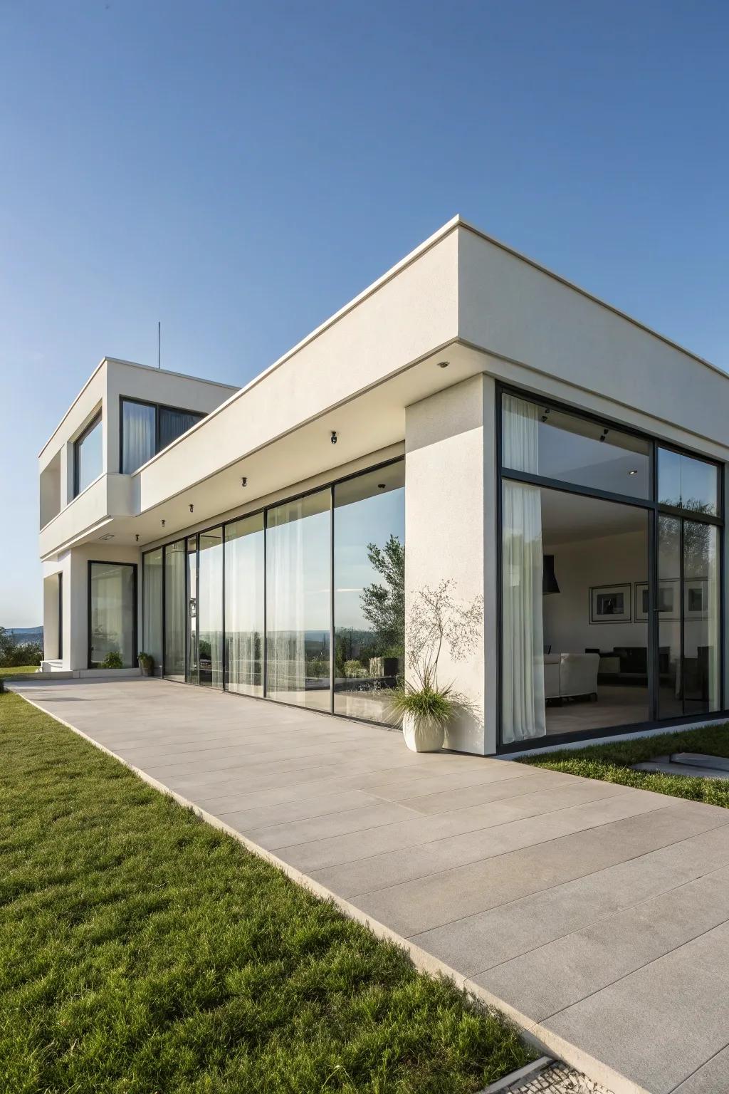 A minimalist facade brings a sense of calm and style to your home.