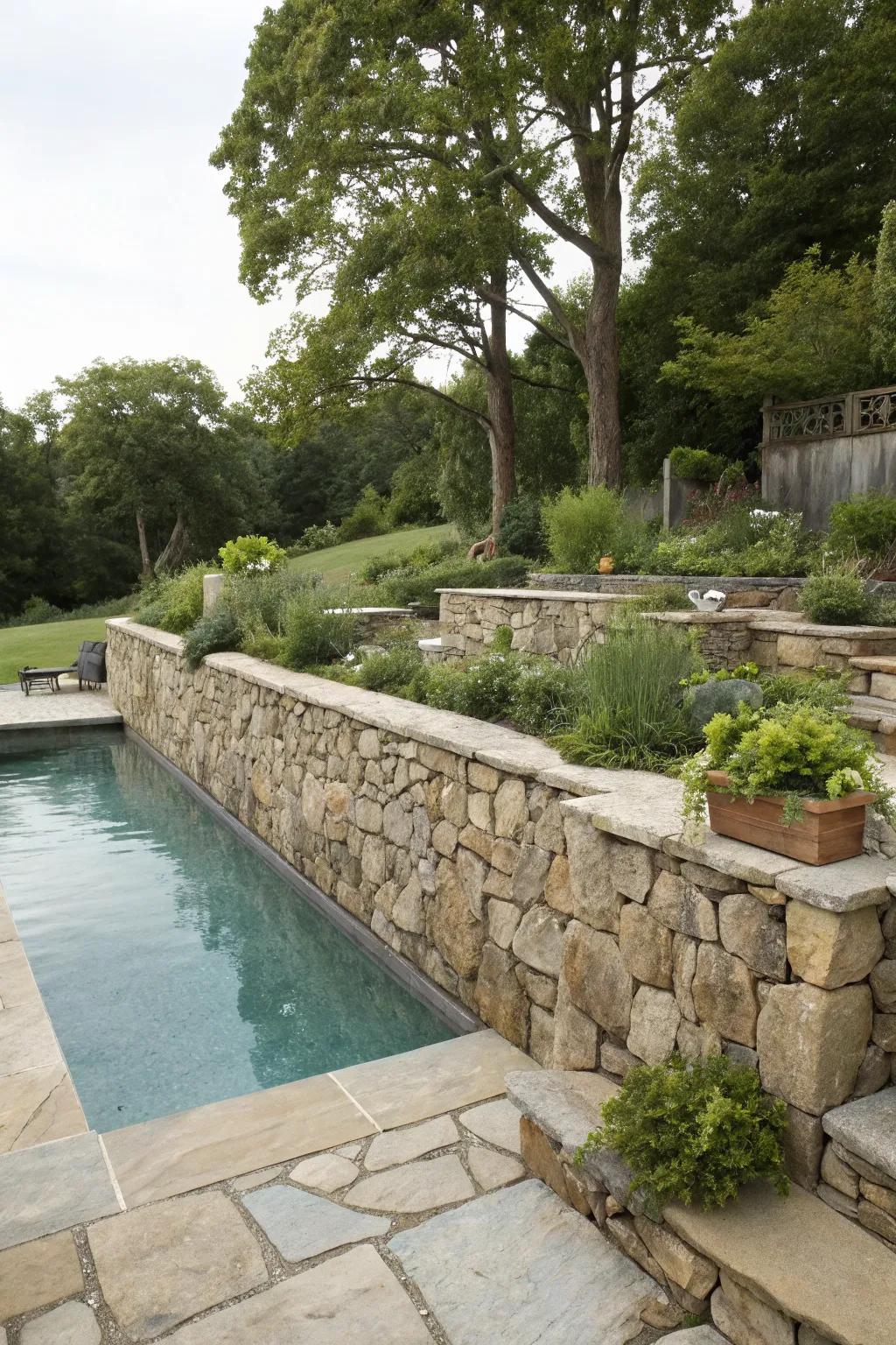 Elegance meets durability with a classic stone design.