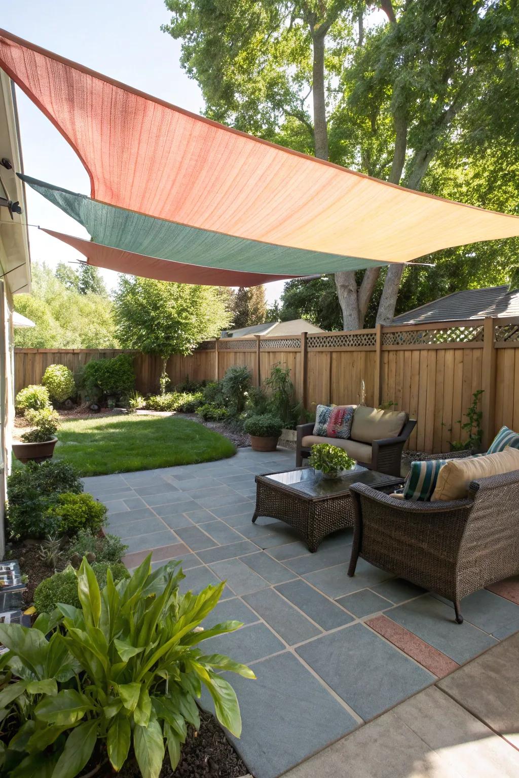 Create a vibrant and shaded space with a DIY shade sail.