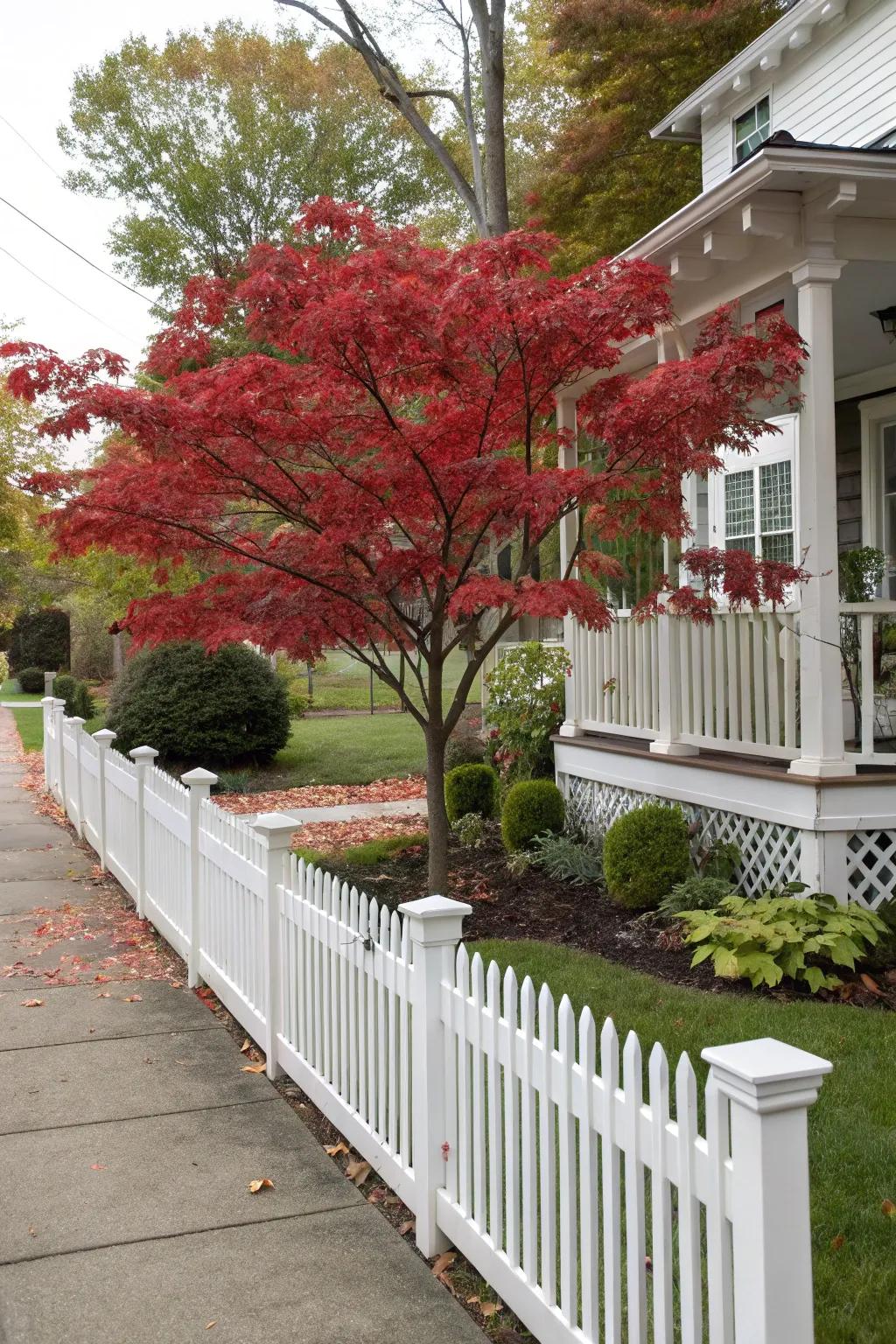 Create a welcoming entrance with a Japanese maple.