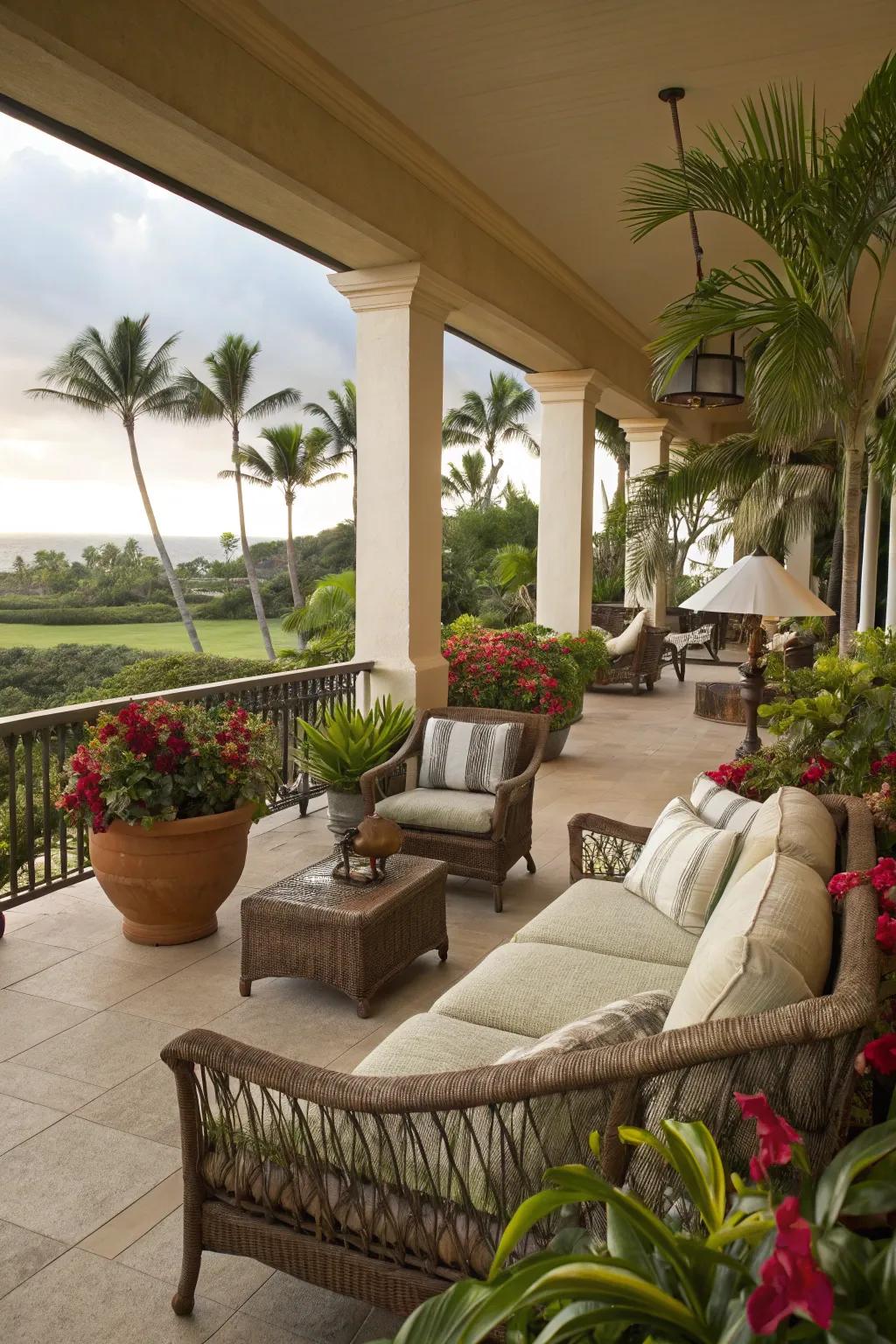 Sink into comfort with plush seating that invites relaxation.