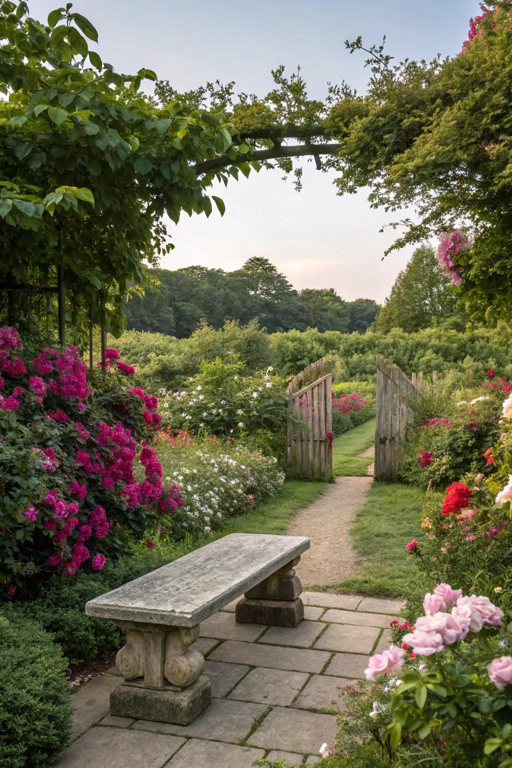 Create a welcoming atmosphere with a focal point in your garden.