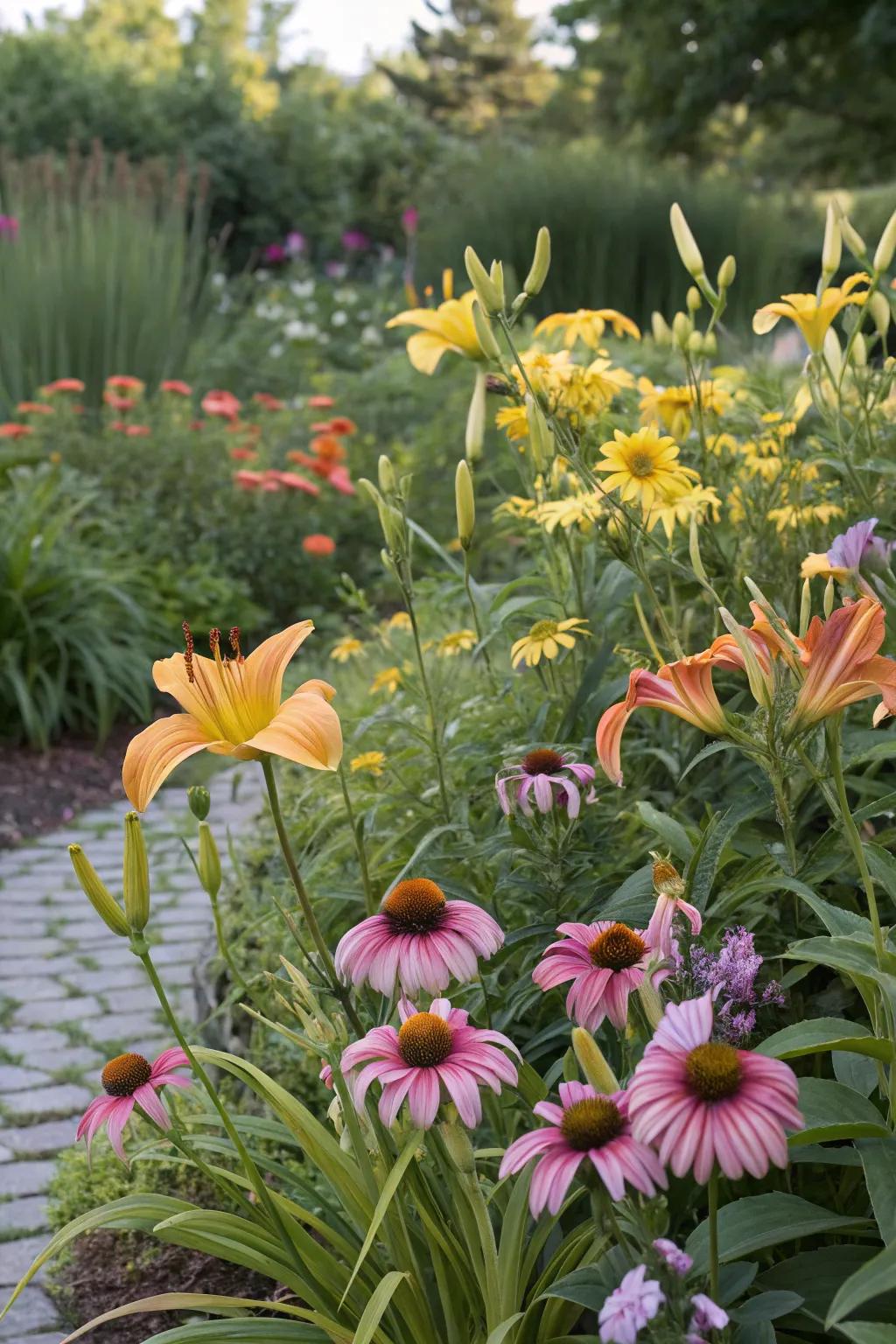 Perennials are a perennial favorite for a splash of color.