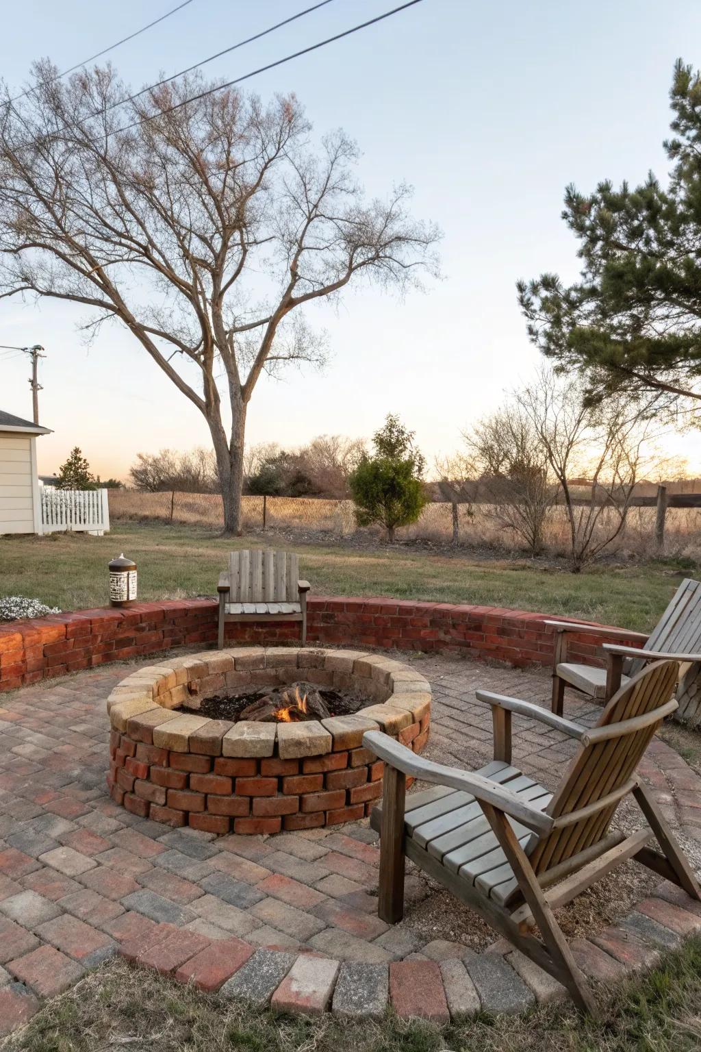 Create warm memories around a DIY fire pit.
