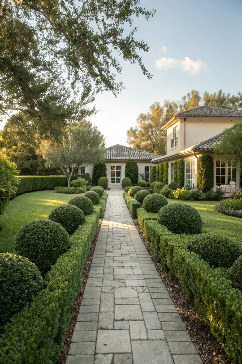 Boxwoods provide a tidy, evergreen charm to any front yard.