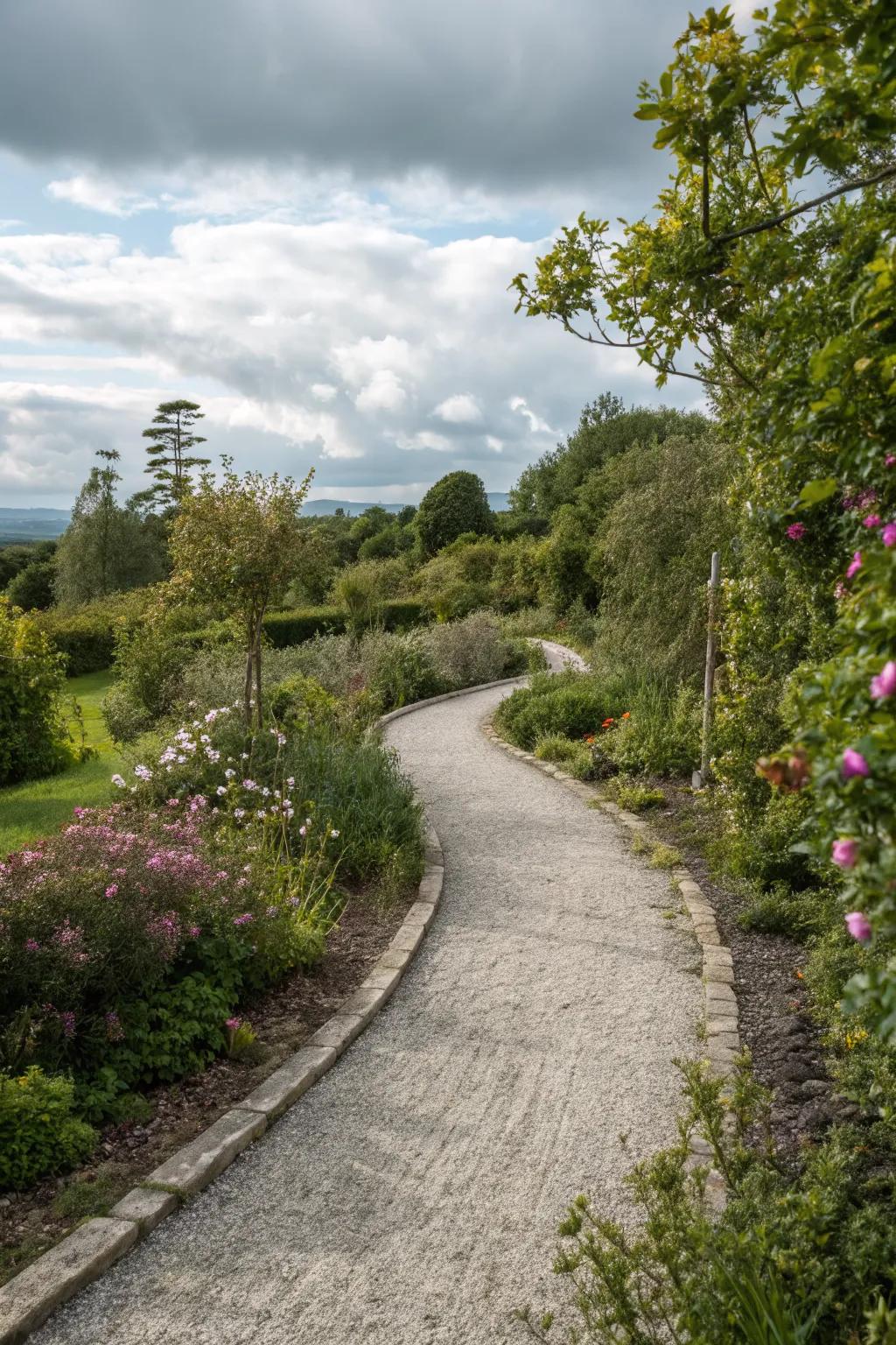 Gravel paths offer a simple elegance that's hard to beat.