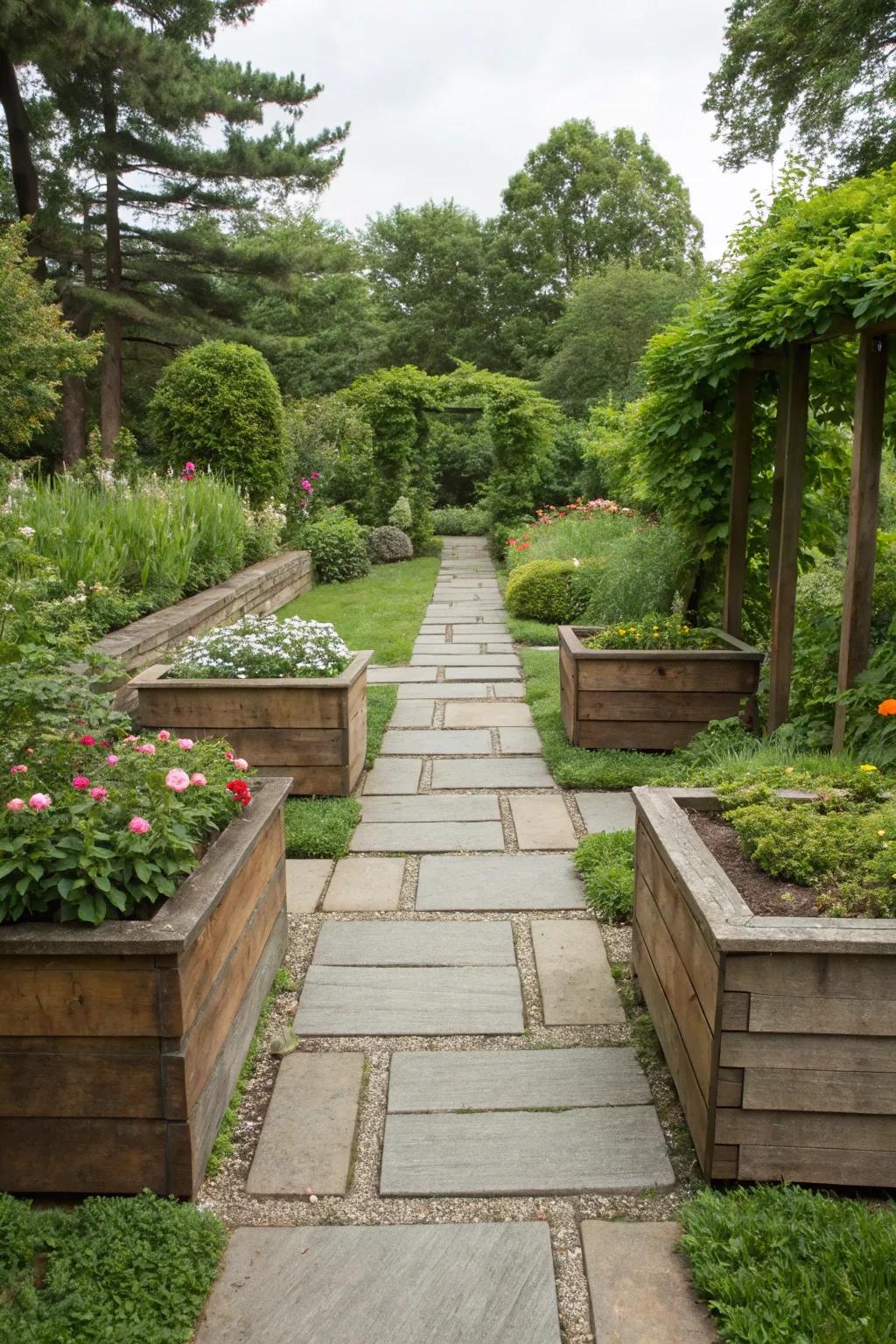 Clean lines and a minimalist layout bring order to any garden space.