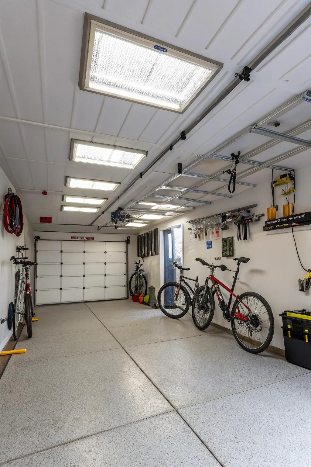 LED panels can brighten up your garage and your day.