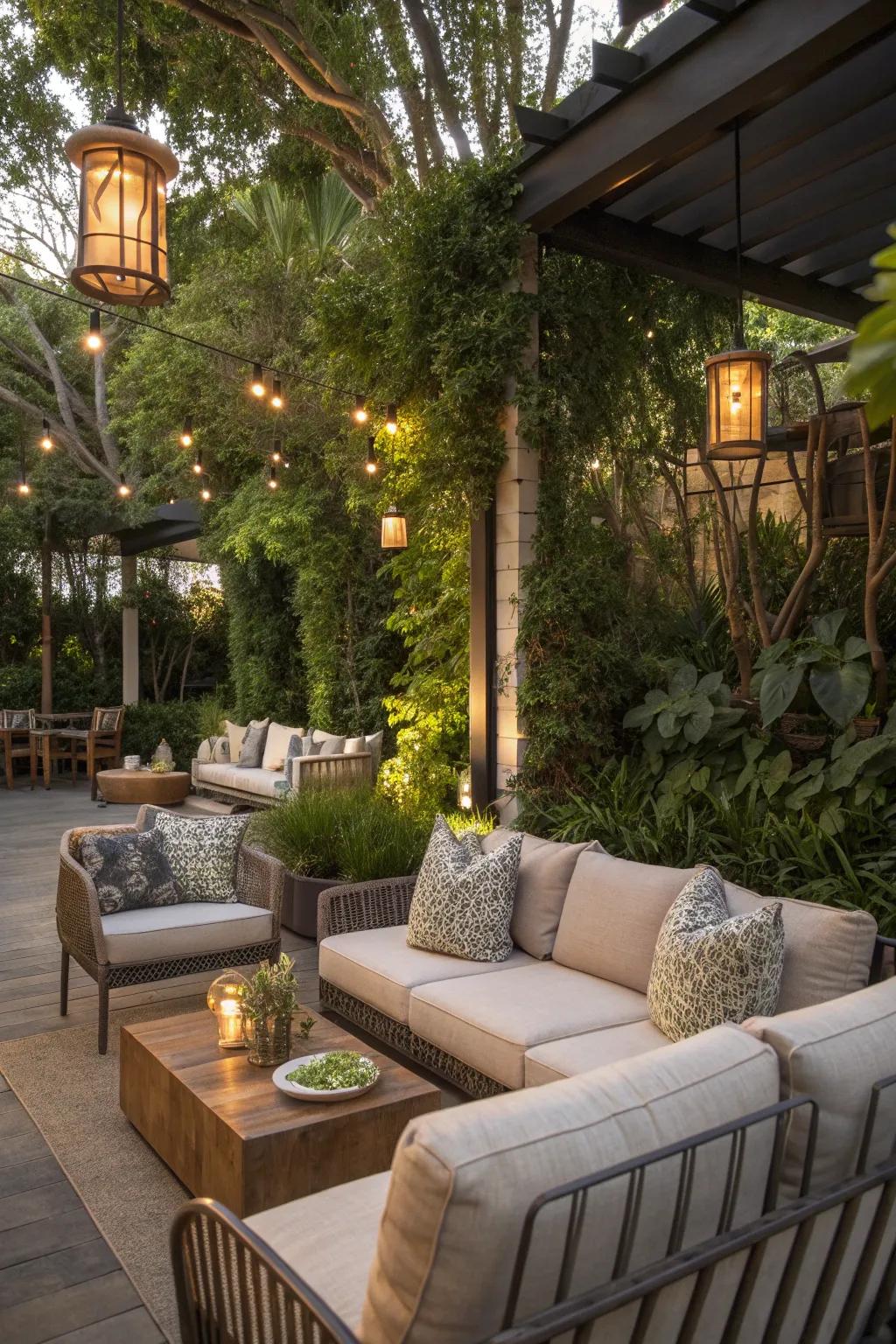 Settle into comfort with plush seating that invites relaxation.