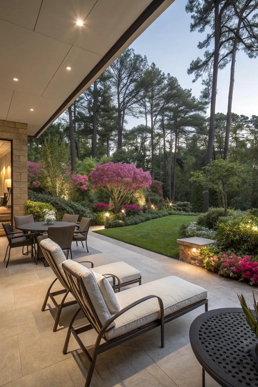 Sophisticated seating area with modern furniture.