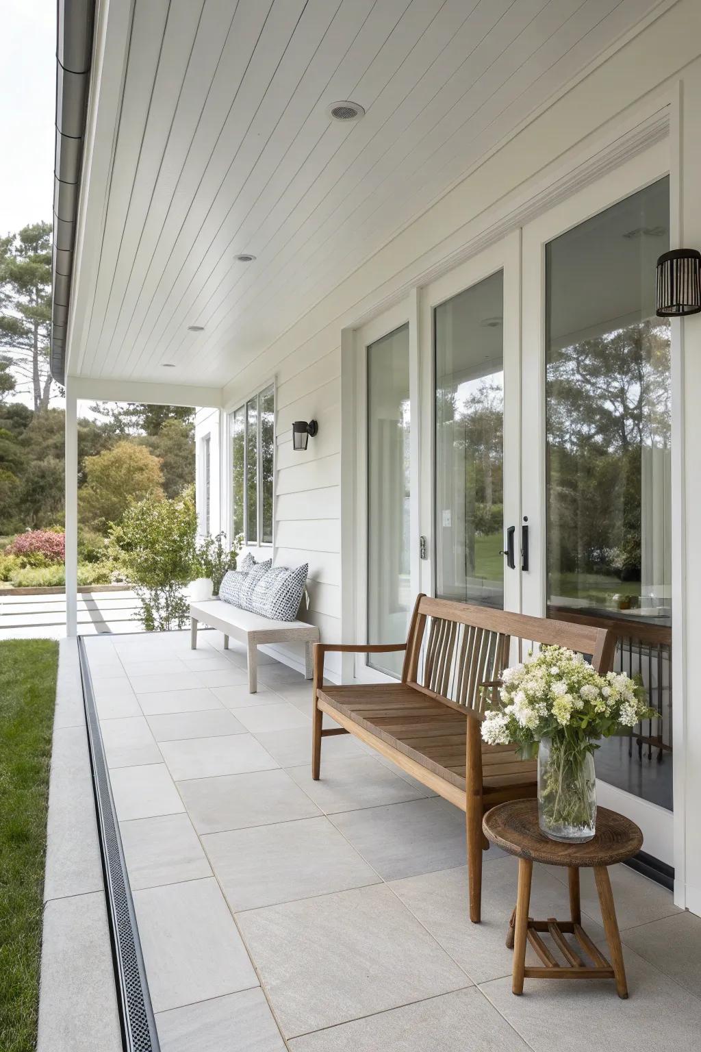 Sleek and simple: Clean lines create a spacious feel.