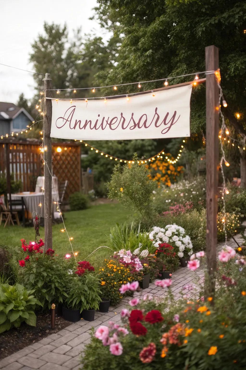 Announce your special day with a personalized celebration banner.