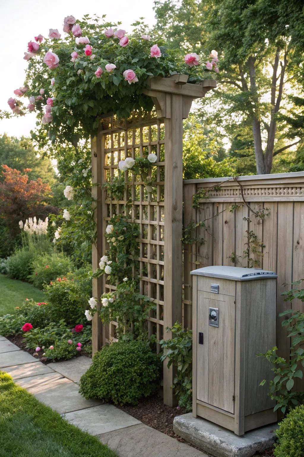 Cedar screens provide both functionality and beauty in your garden.