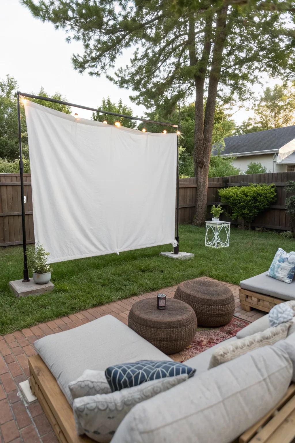 Create your own DIY movie screen for an affordable and effective setup.