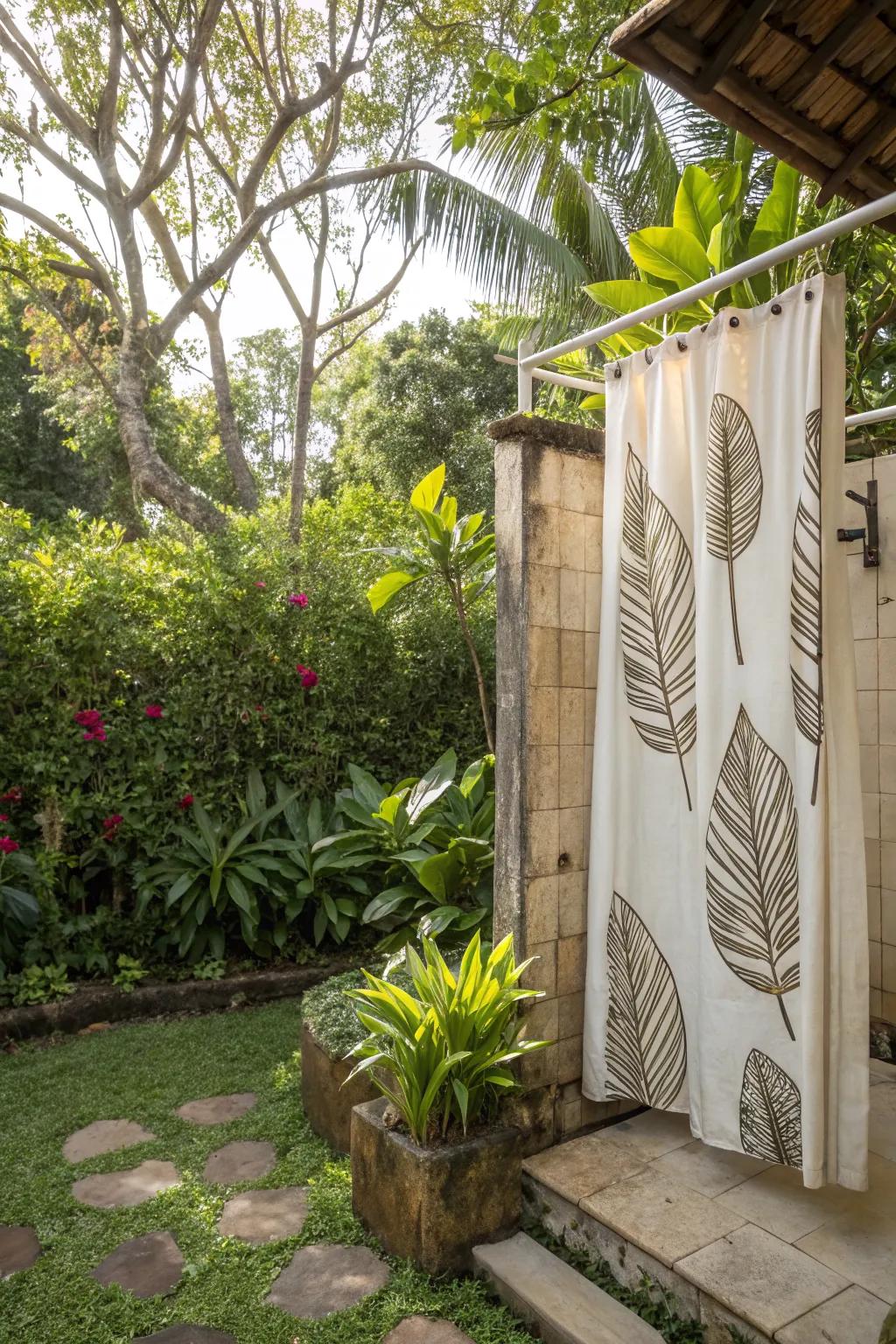 Immerse yourself in a nature-inspired shower retreat.